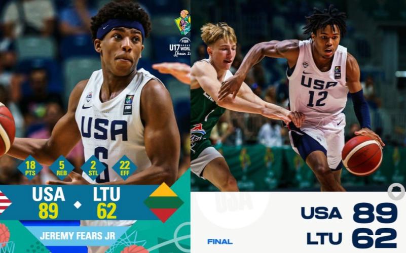 美国男篮vs立陶宛